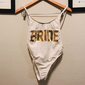 💍Fashion Nova Bride One-piece Swimsuit👰🏽